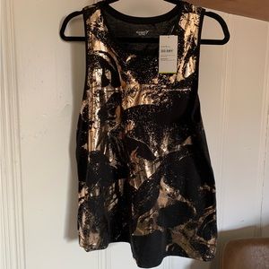 NWT Old Navy Active Go Dry Metallic Tank Sz L